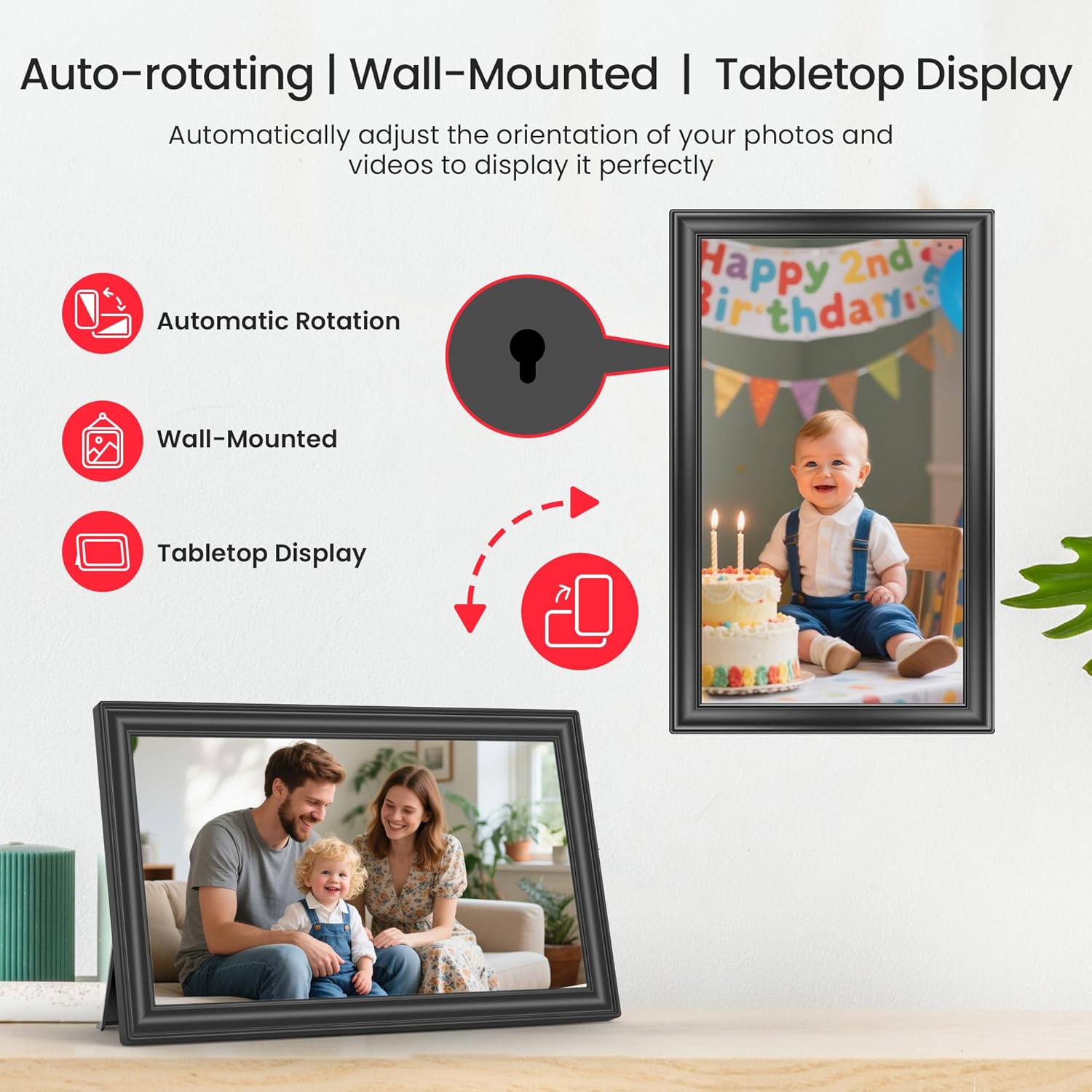 Thumbnail 6 de FRAMEO 15,6 Zoll Digitaler Bilderrahmen 64 GB