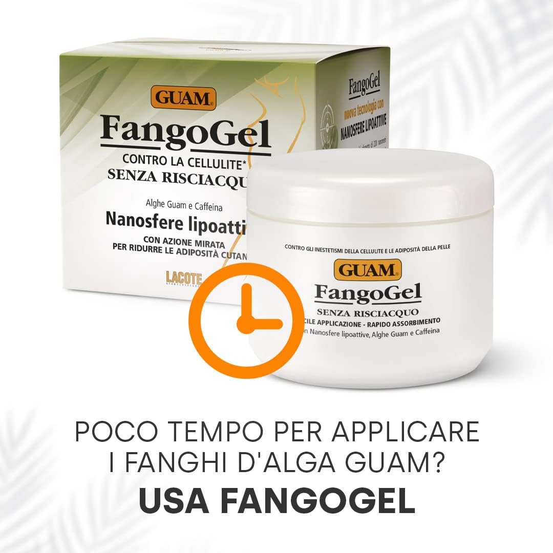 Detalle de Guam FangoGel Contro la Cellulite – Gel senza risciacquo con Nanosfere Lipotive