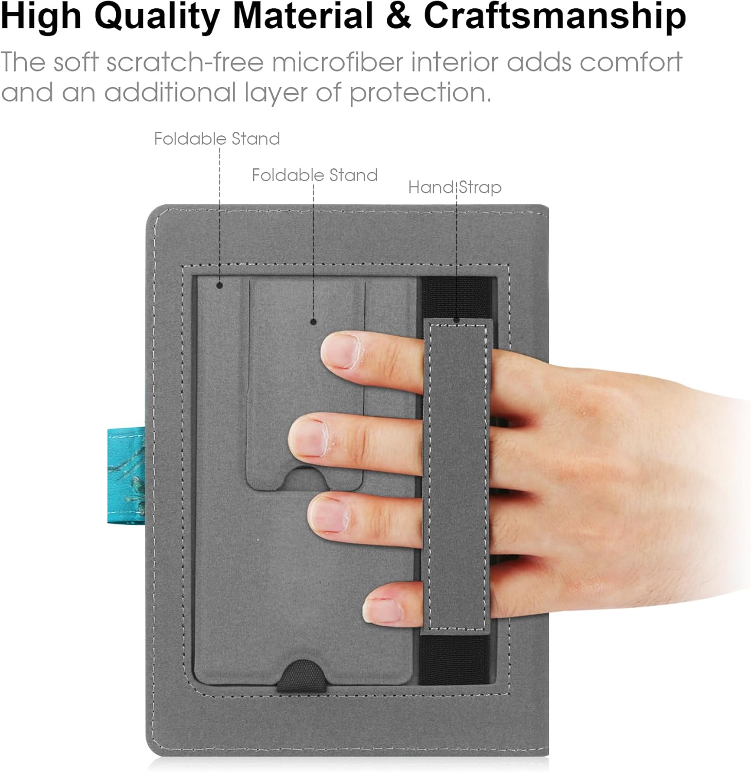 Thumbnail 1 de HoYiXi Universal Hülle für 6–6,8/7" E-Book-Reader mit faltbarem Stand und magnetischem Verschluss
