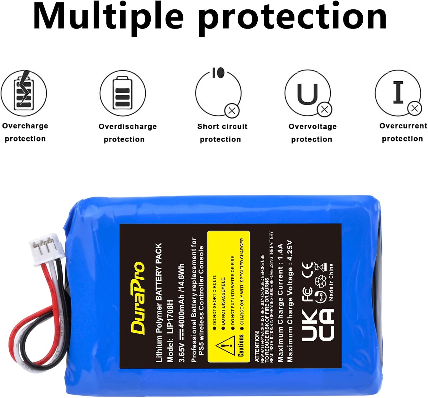 Thumbnail 2 de DuraPro LIP1078 4000mAh PS5 controller battery
