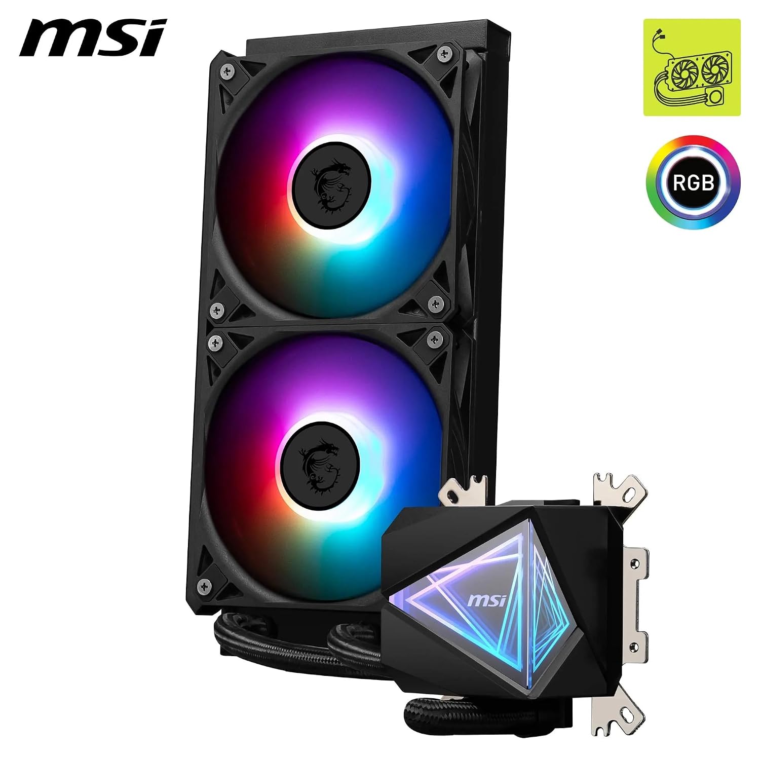 Thumbnail 2 de MSI MAG CORELIQUID I240: dissipatore a liquido AiO con ARGB e radiatore a flusso separato