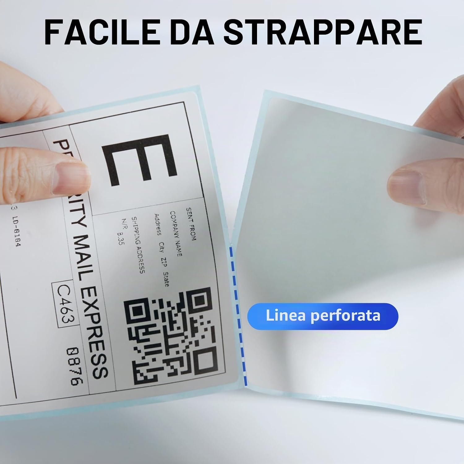 Detalle de ORGSTA Etichette Termiche Autoadesive 10,2 x 15,2 cm (4" x 6"), 500 pezzi – etichette di spedizione per stampanti termiche