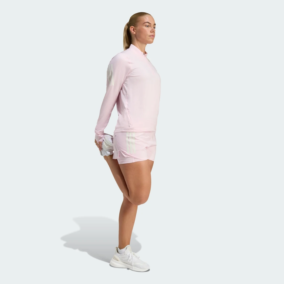 Detalle de Jersey de running con cremallera hasta el pecho adi365 Iconic de Adidas