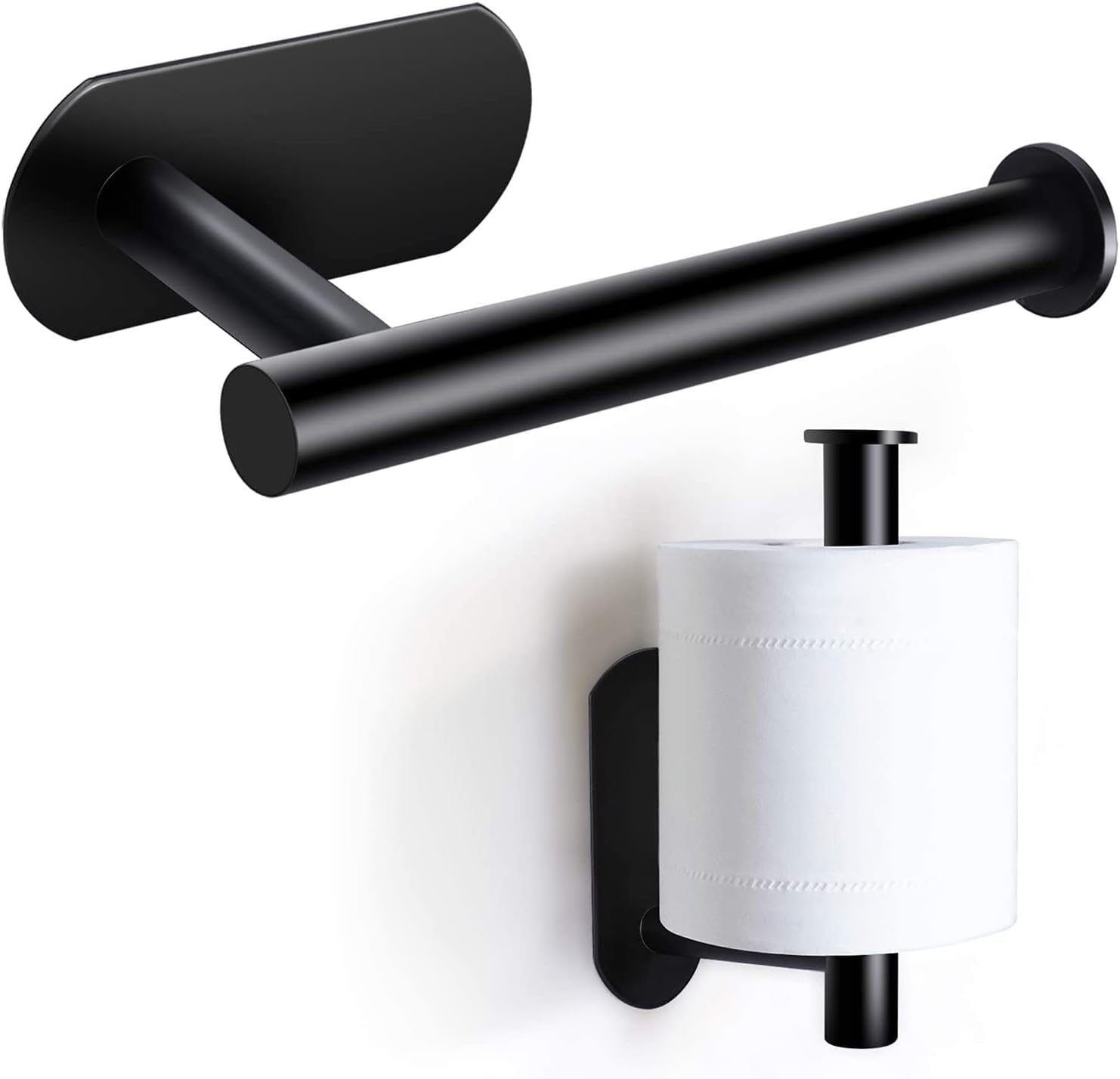 Detalle de On and Off Porte Papier Toilette – Support Premium sans Perçage en Acier Inoxydable Noir