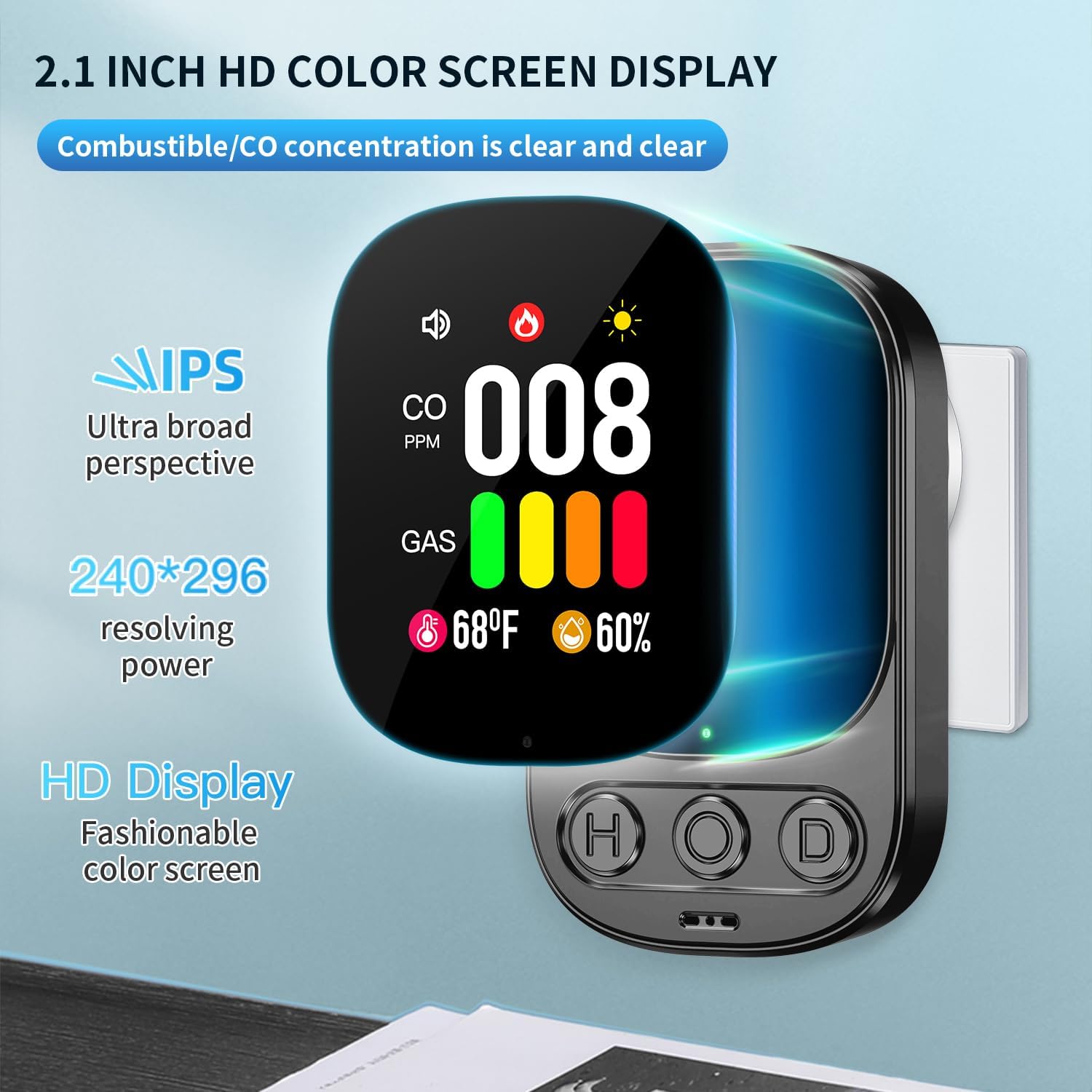 Thumbnail 5 de Gedsffati HD08-G Rilevatore di gas e CO con spina 🛡