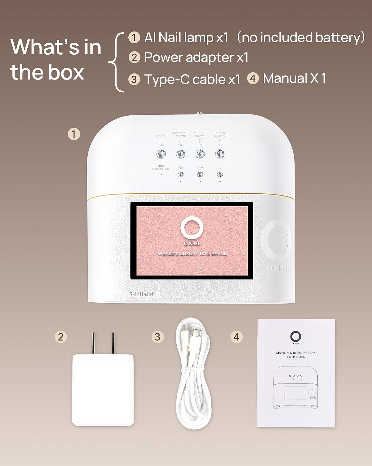 Thumbnail 6 de O NAIL AI Precision Scan UV LED Nail Lamp for Gel Nails