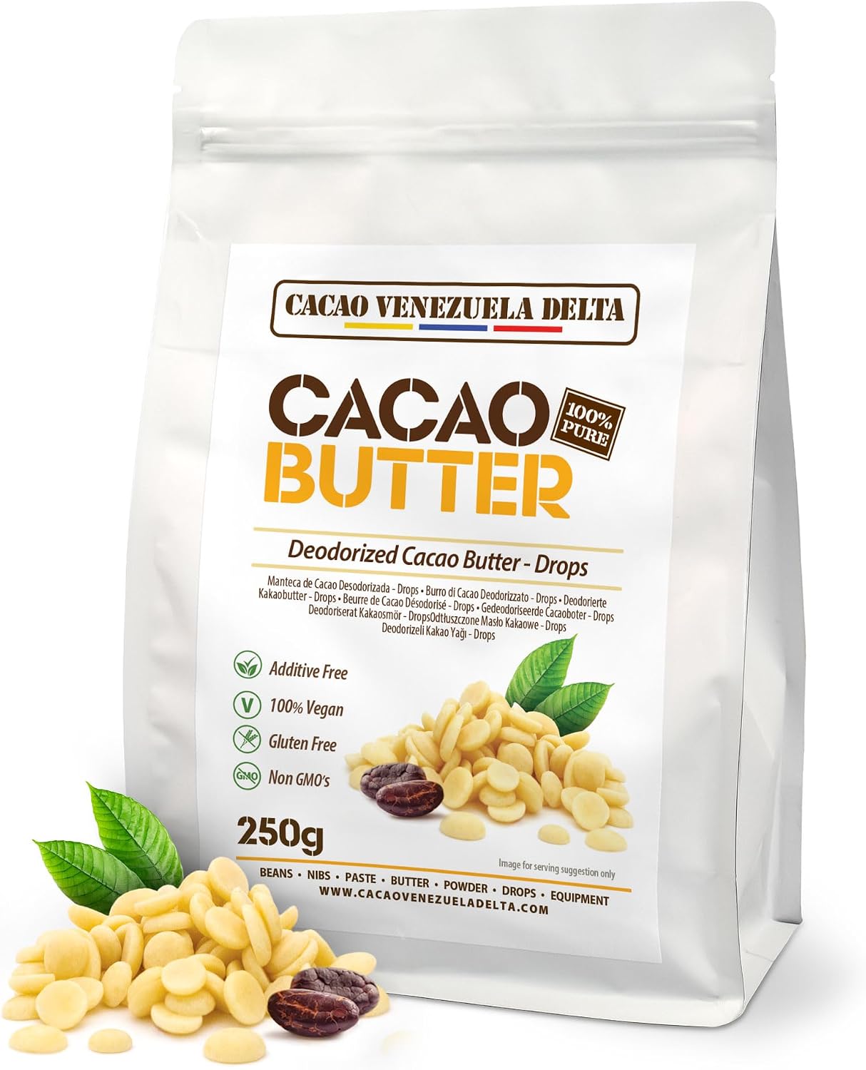 Detalle de Cacao V Delta Manteca de Cacao pura 250g