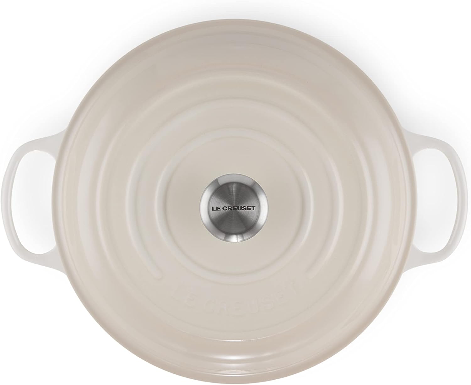 Thumbnail 1 de LE CREUSET Signature Sh.Casserole/Braiser 30cm in Meringue with Stainless Knob