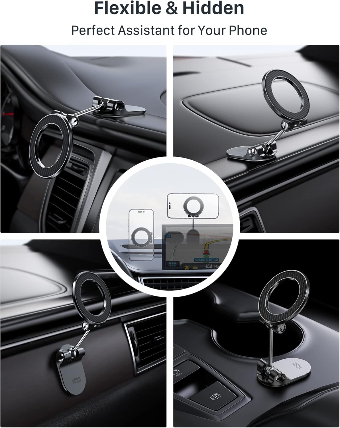 Thumbnail 5 de YOSH Mag-Safe Support magnétique voiture