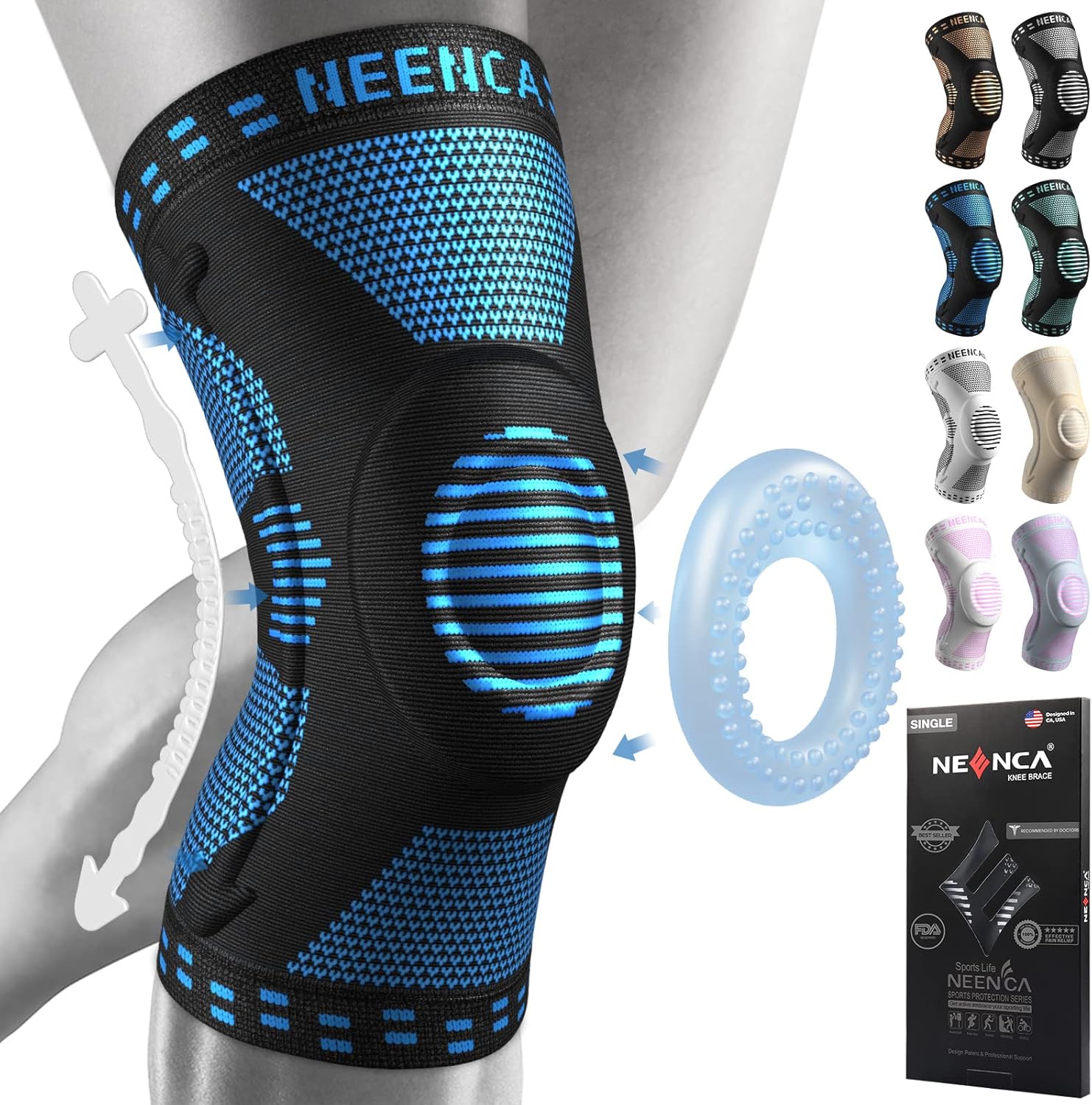 Thumbnail 6 de NEENCA Professional Knee Brace for Pain Relief and Stability