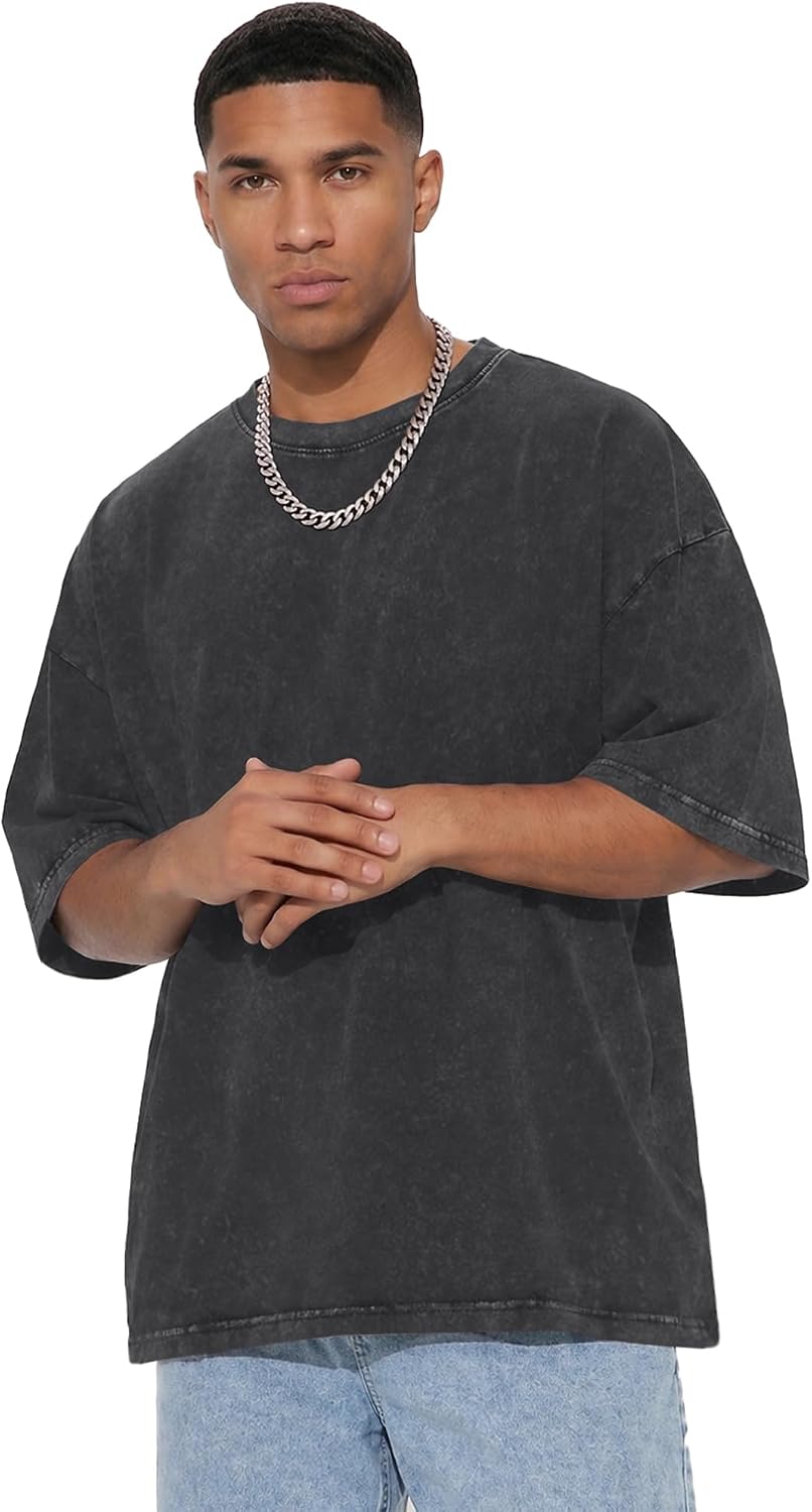 Thumbnail 2 de Oversized Tees for Men Short Sleeve Vintage
