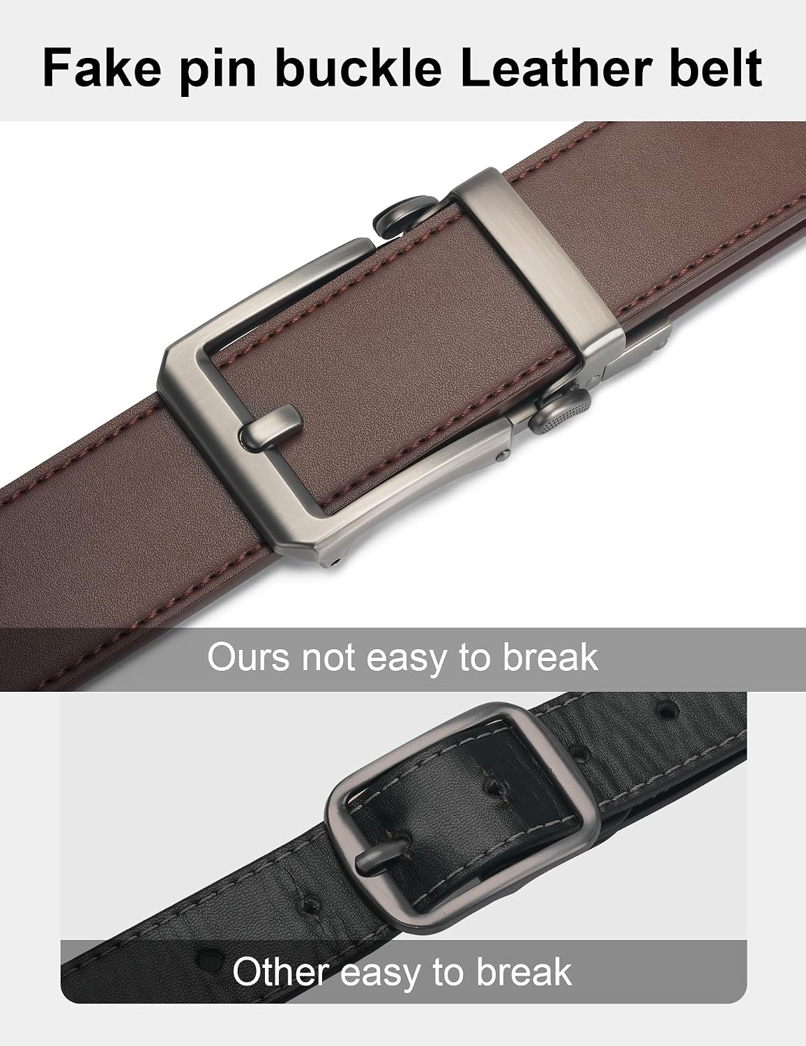 Thumbnail 6 de JUKMO 1,5“-Leder-Ratschengürtel (38 mm) für Herren in Geschenkbox