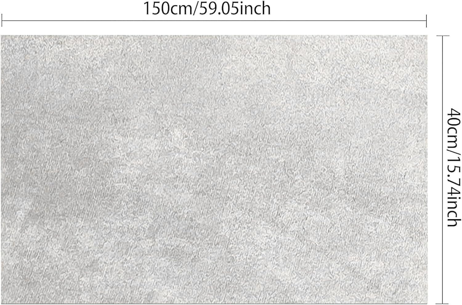 Thumbnail 2 de Fondlife Tissu en microfibre autocollant pour cockpit – daim velours gris blanc, 150x40 cm