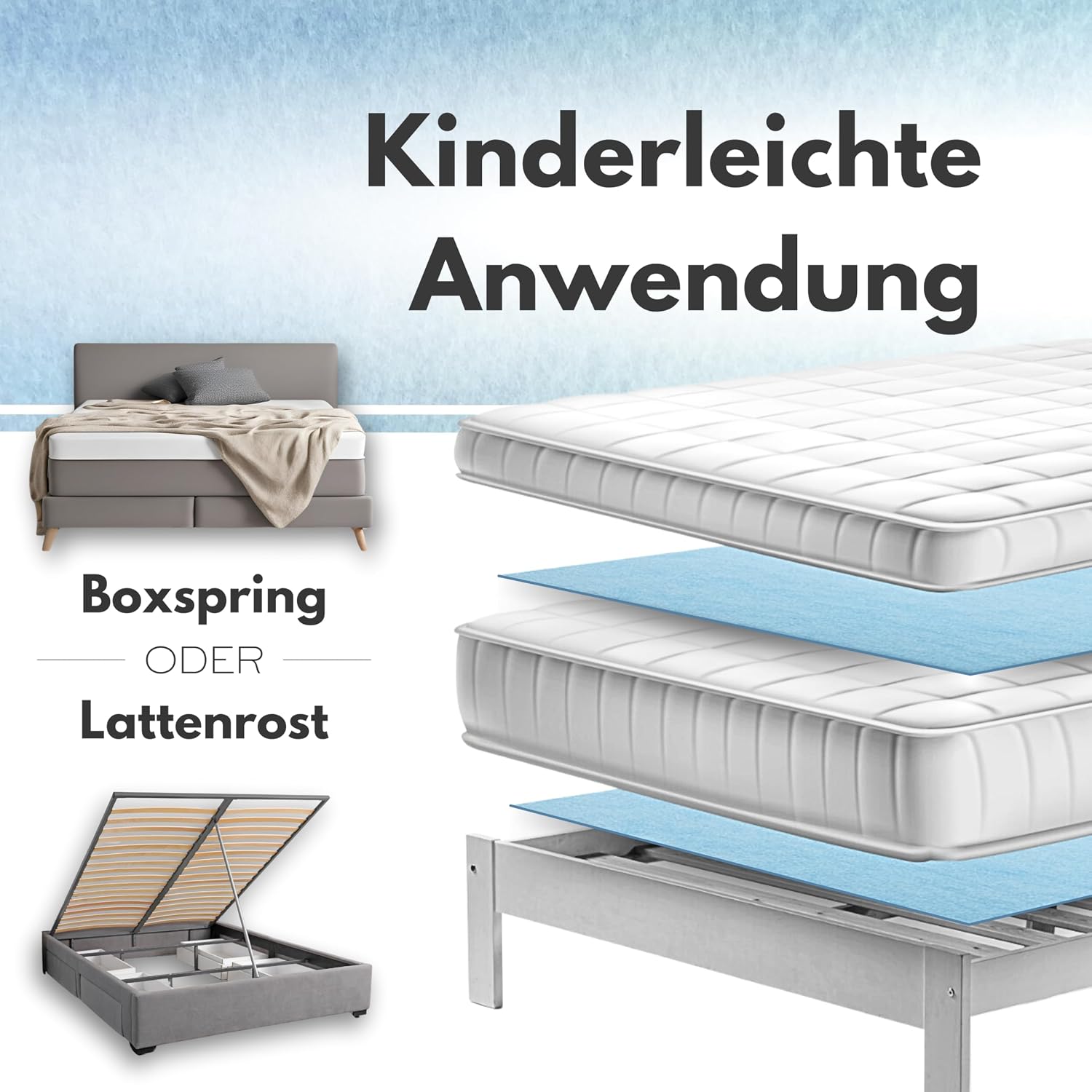 Detalle 2 de Topper Stopper Antirutschmatte 180 x 200