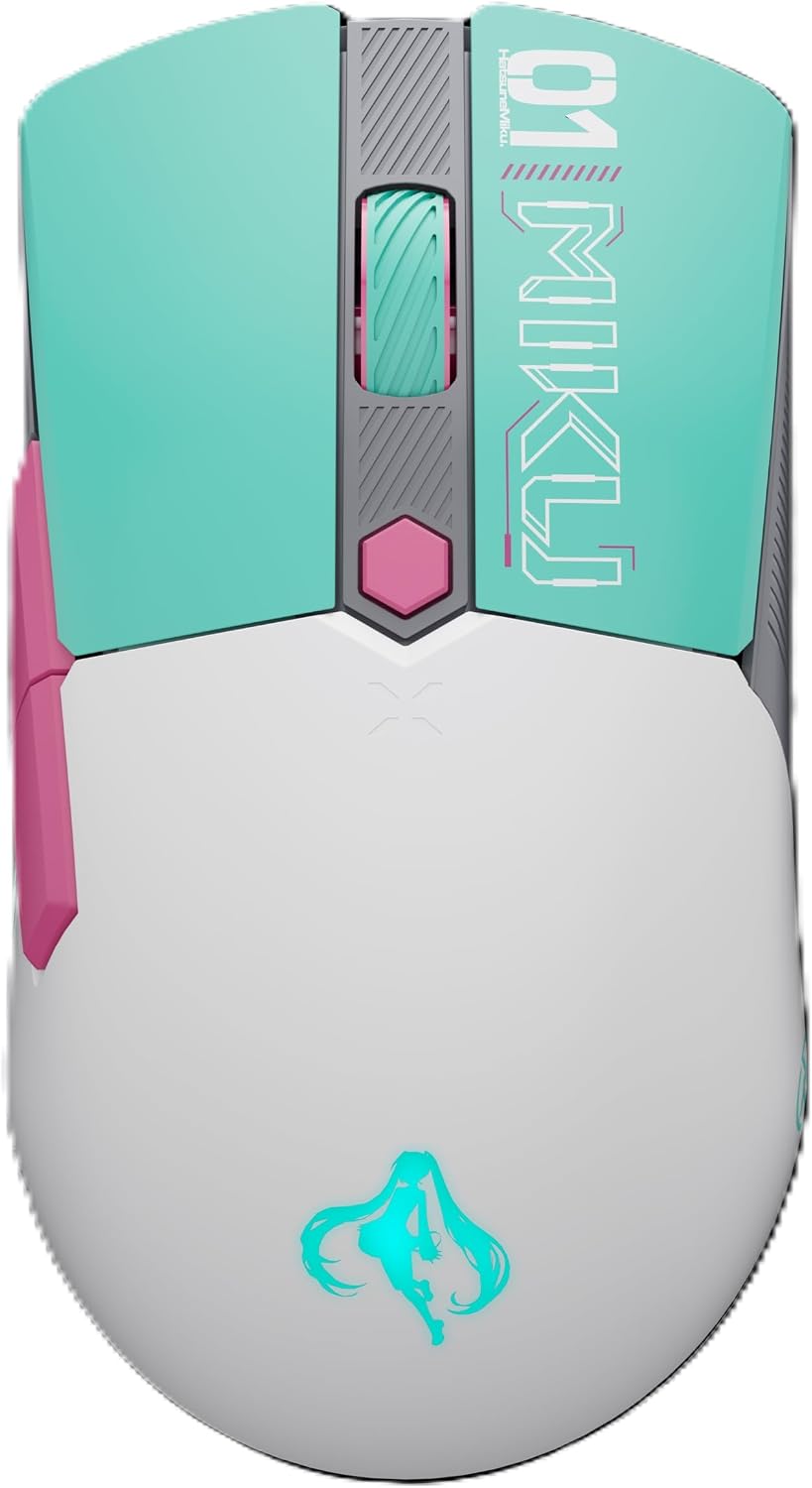 Detalle de ASUS P521 TUF GAMING MINI WL MIKU ゲーミングマウス 初音ミクエディション・65g・3モード接続