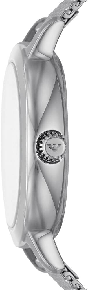 Thumbnail 3 de EMPORIO ARMANI Damenuhr 32 mm Silberton – Quarz-Dreizeigerwerk, Edelstahlband (Milanaise)