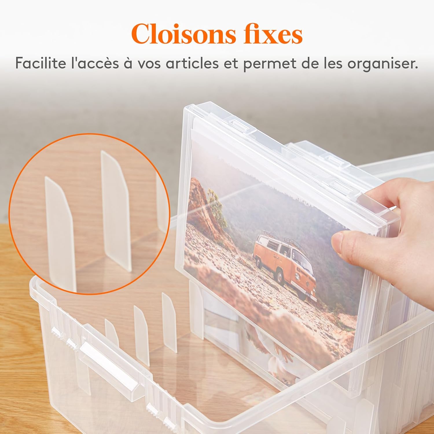 Thumbnail 4 de Lifewit Boîte de Rangement Photo 13x18cm 900 pcs