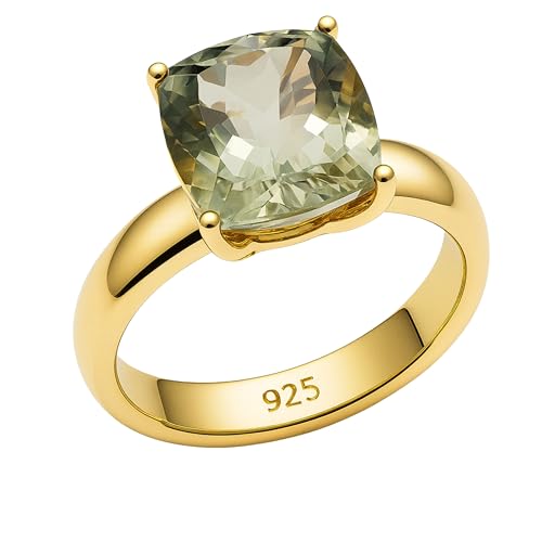 Detalle de Grüner Amethyst Ring Damen von Sophia Rose Jewellery – US-Größe 9 (Diameter 19 mm)