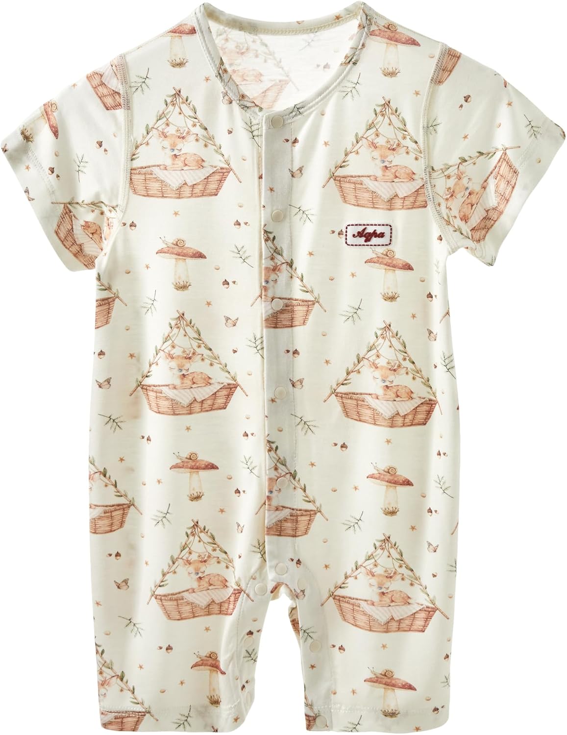 Detalle de aqpa Baby Romper in Modal Blend