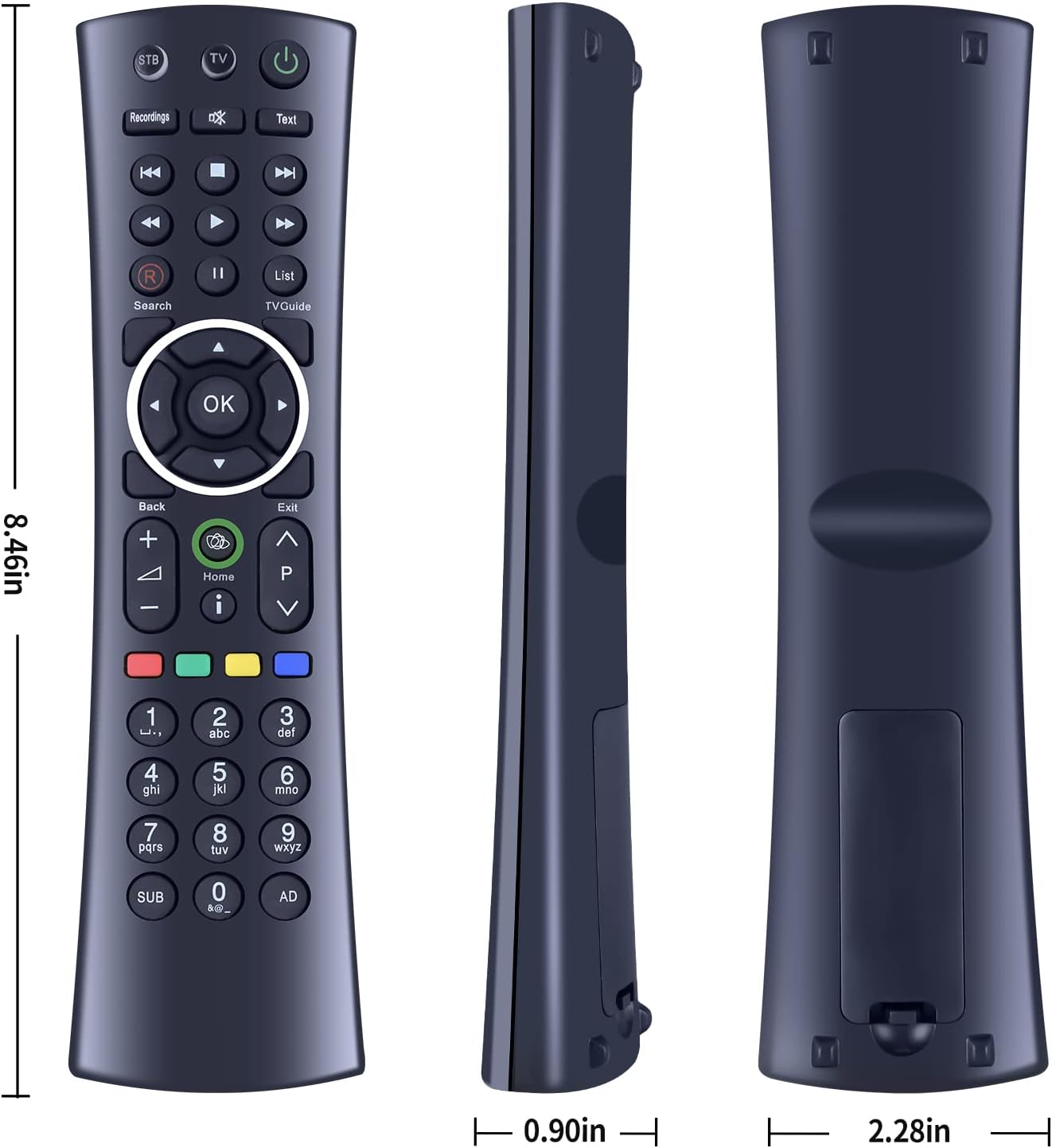 Detalle 2 de TCNOUMT RM-I08UM Remote Control Replacement for Humax FreeSat+ TV Recorders