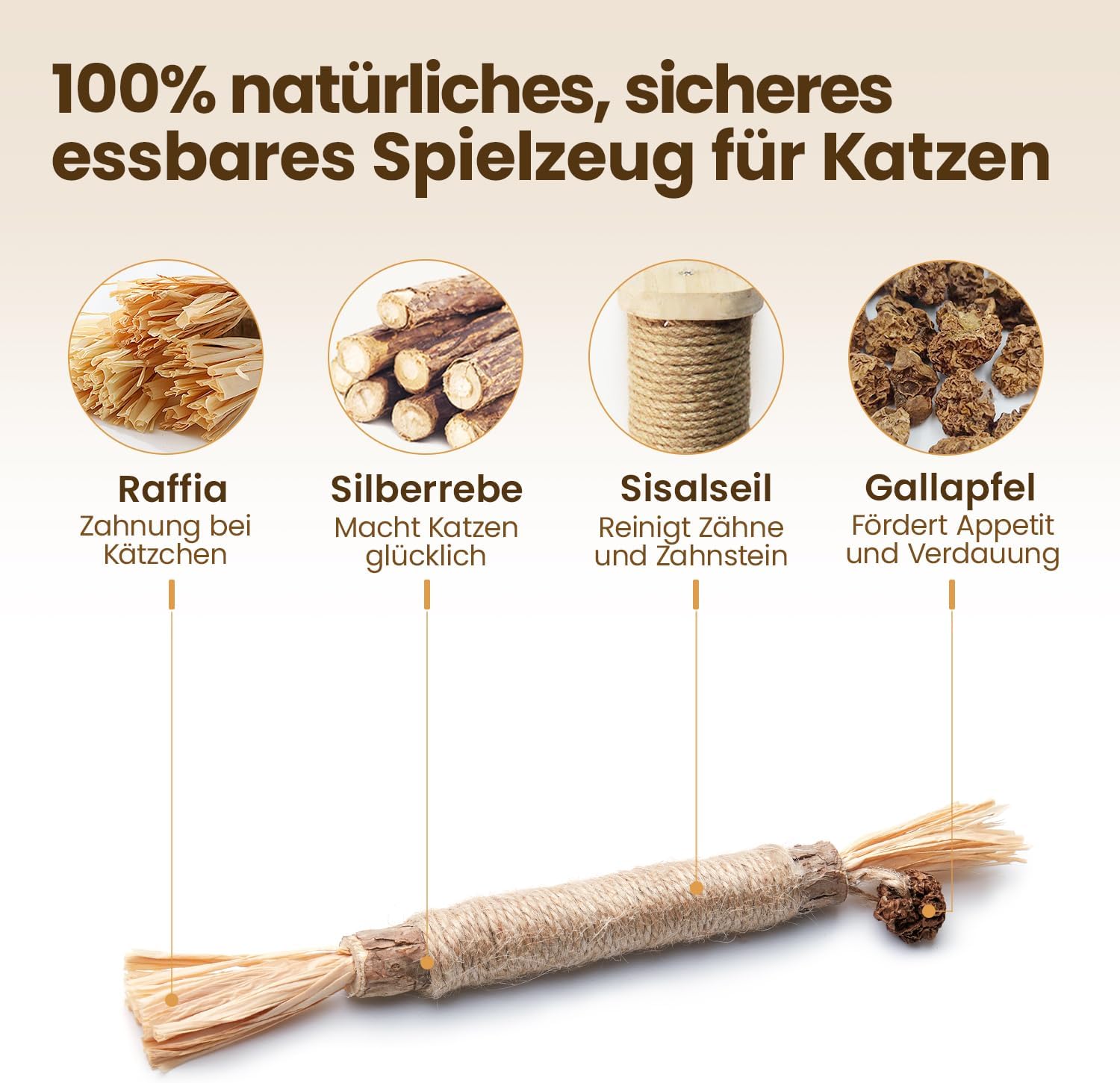 Detalle 2 de Potaroma Katzenminze Sticks 6 Stück 🐾