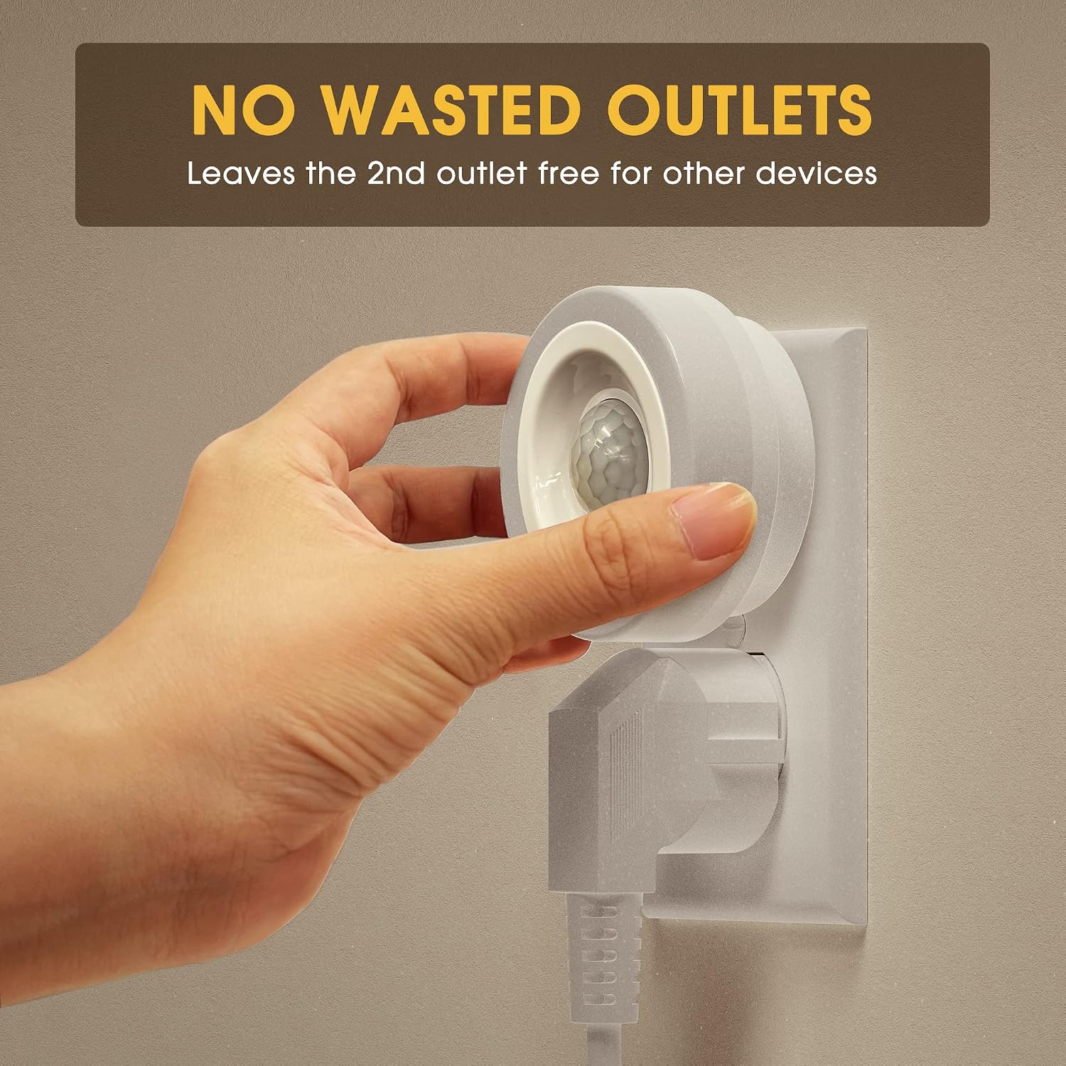 Detalle de Briignite GD002 Motion Sensor Night Lights, 2-Pack, 3000K Warm White
