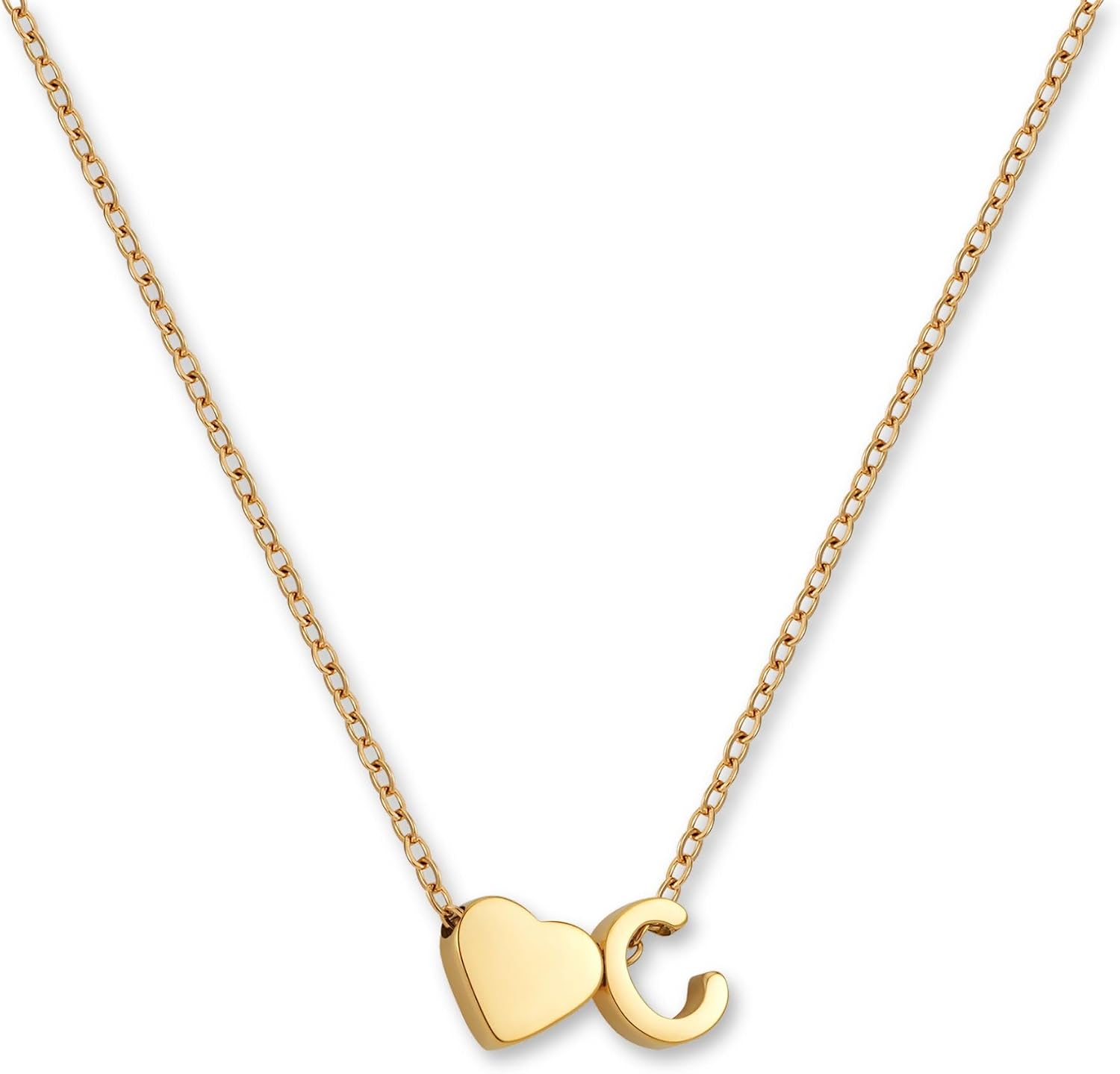 Detalle de Collana GD GOOD.designs con lettera e cuore 8 mm