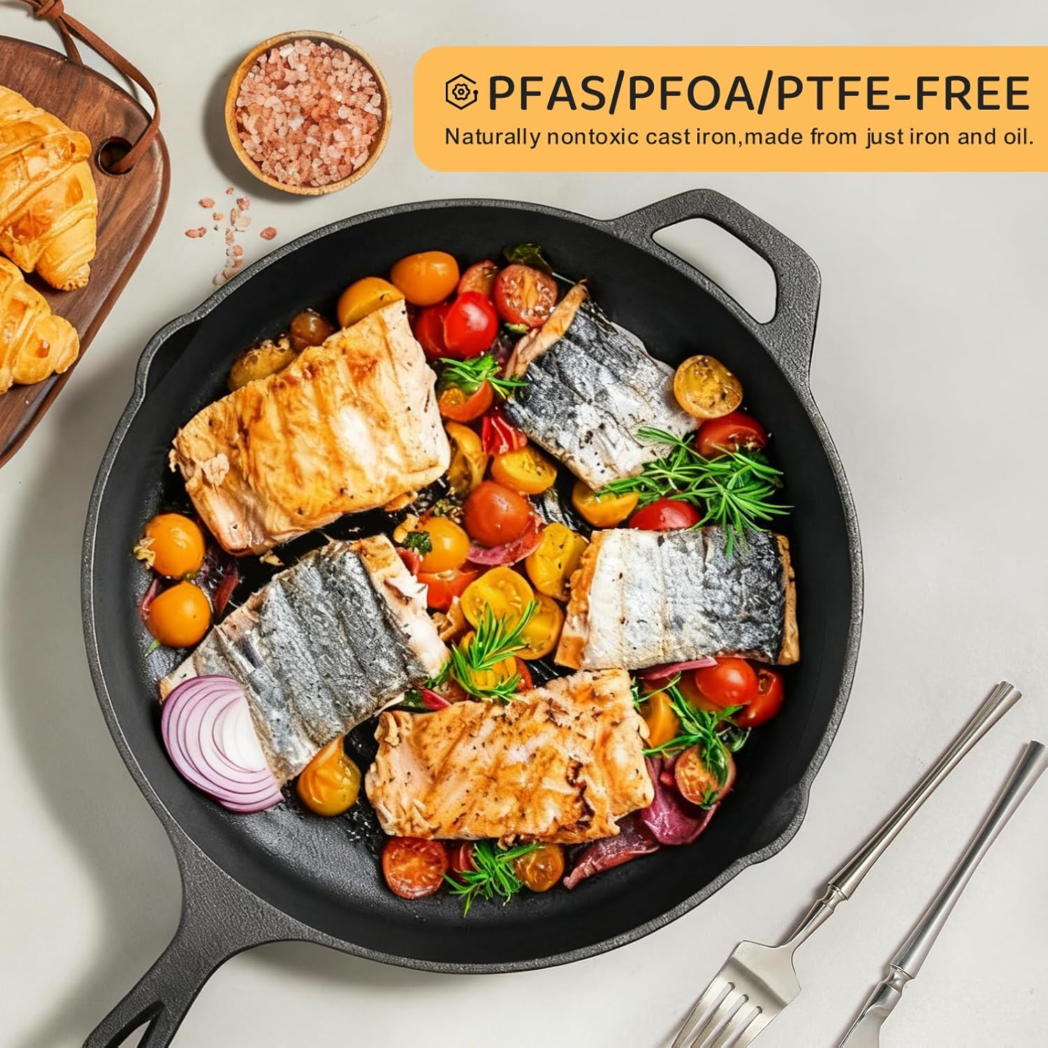 Thumbnail 4 de EWFEN Cast Iron Skillet Set 3-Piece