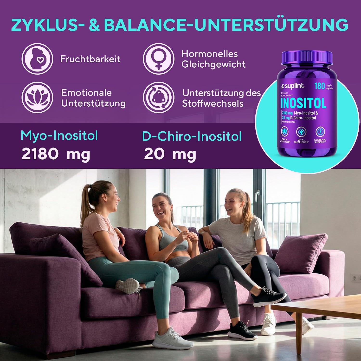 Thumbnail 5 de Inositol Komplex 2200 mg Kapseln