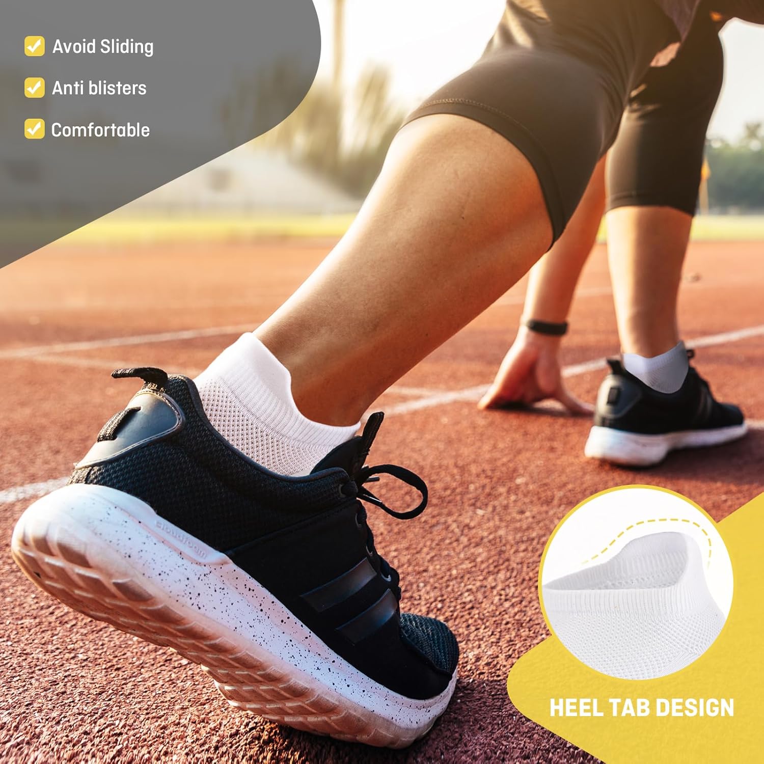 Thumbnail 2 de Effeet Chaussettes de running anti-ampoules (lot de 6 paires) – homme & femme