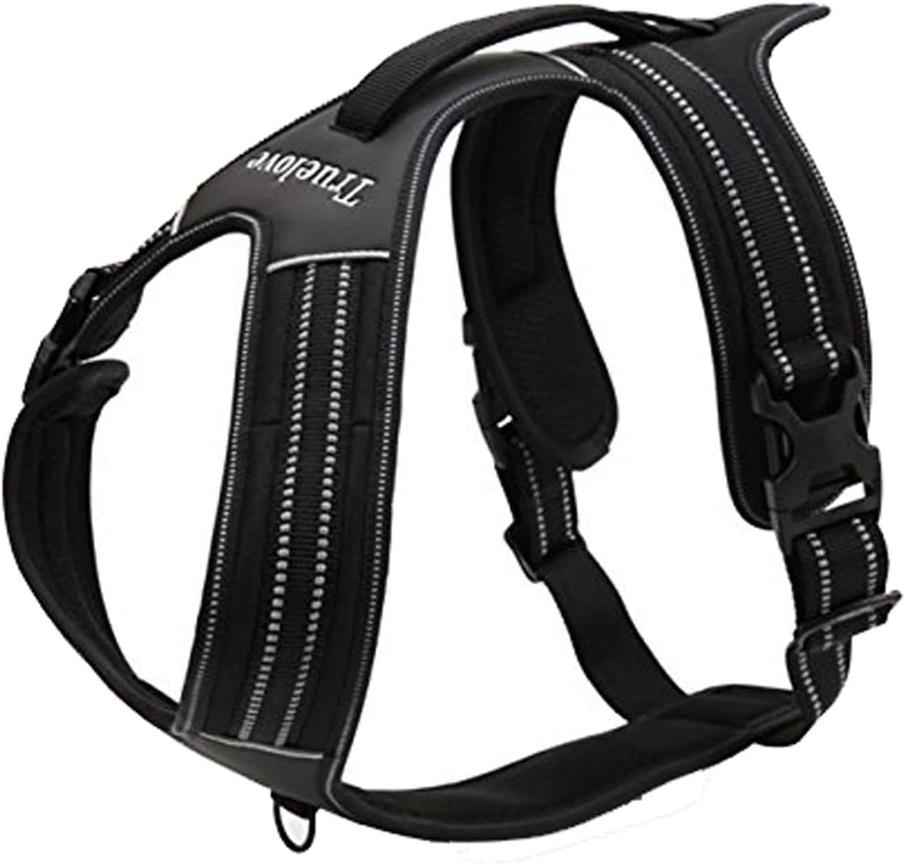 Detalle de Truelove Dog Harness With Handle Soft Padded Pet Harness Vest, Reflective Material, Adventure Training for Larger Dogs TLH5551 (Black, XS)