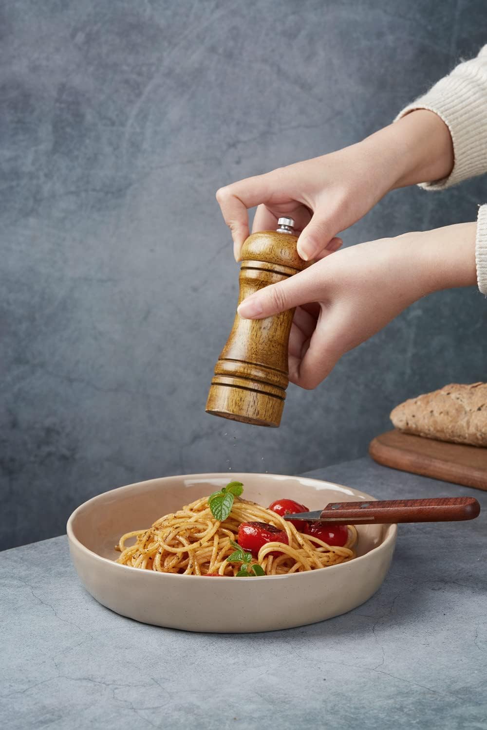 Thumbnail 2 de famiware Mars 8.5" Pasta Bowl Set — Cinnamon Brown 🍽