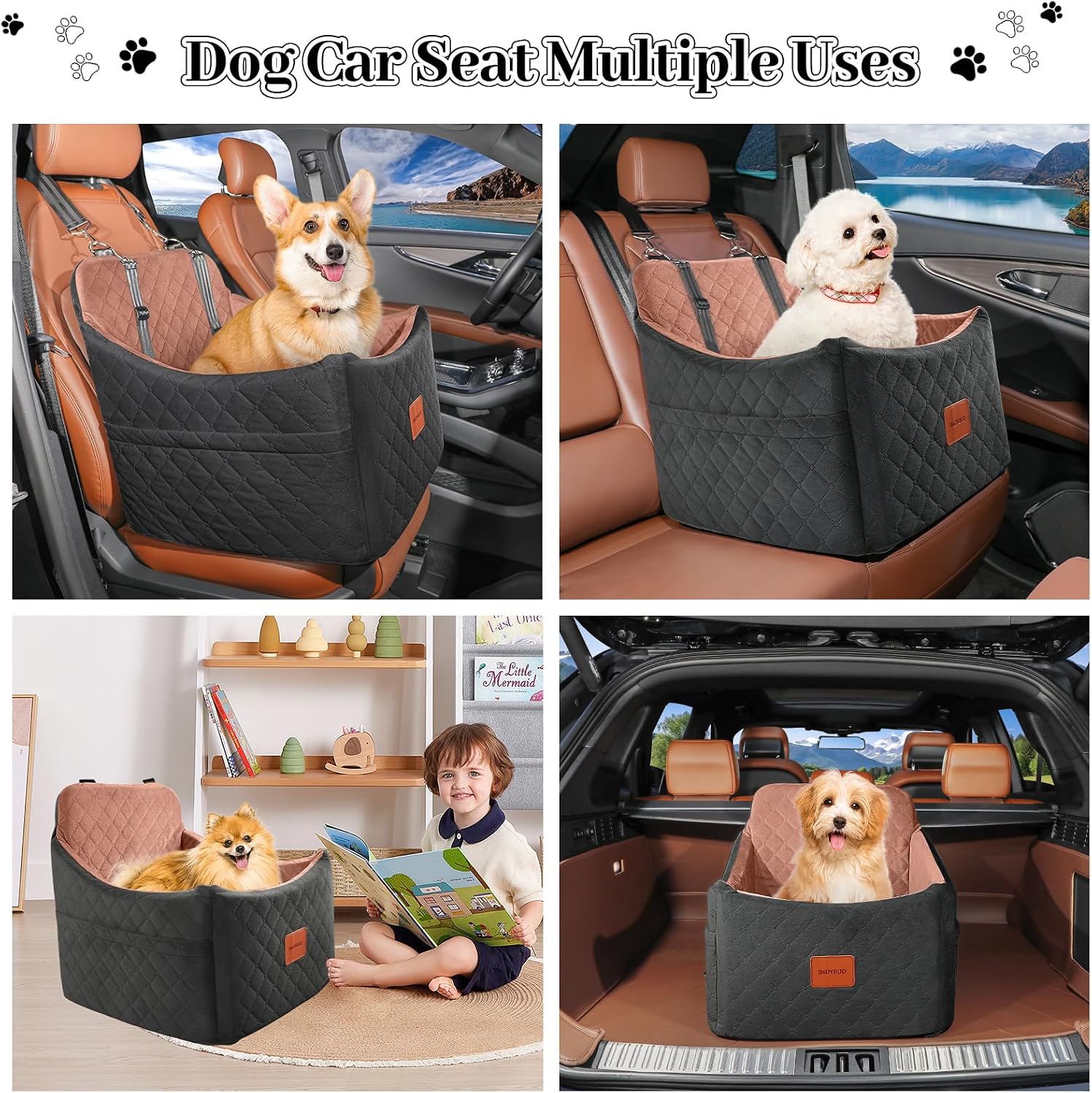 Thumbnail 6 de INDYBUD Dog Car Seat for Small to Medium Dogs