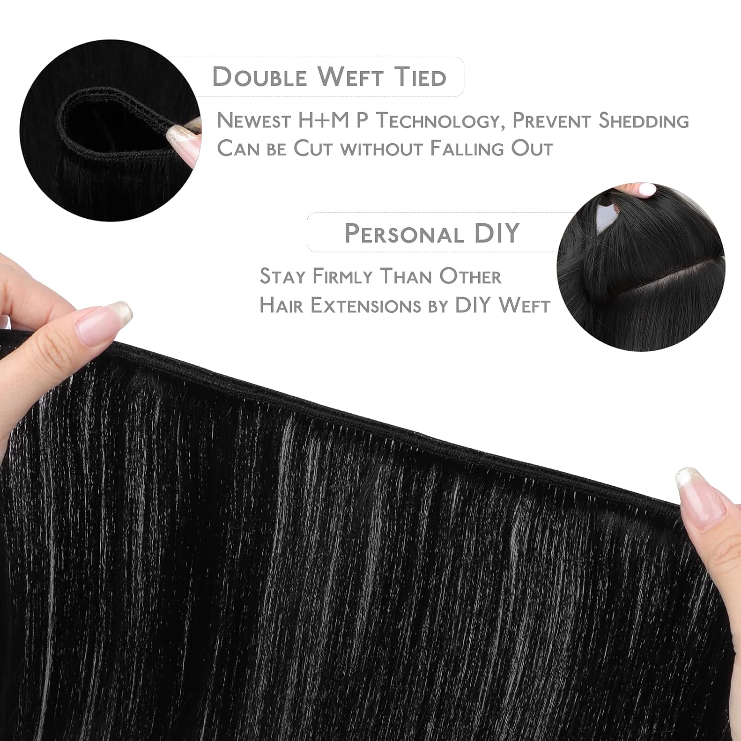 Thumbnail 2 de WENNALIFE 24 Inch Sew‑In Remy Hair 120g