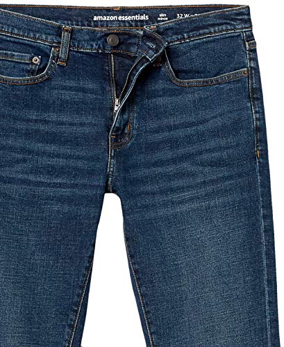 Thumbnail 8 de Amazon Essentials Vaqueros Ajustados Azul Oscuro Vintage 32W/30L