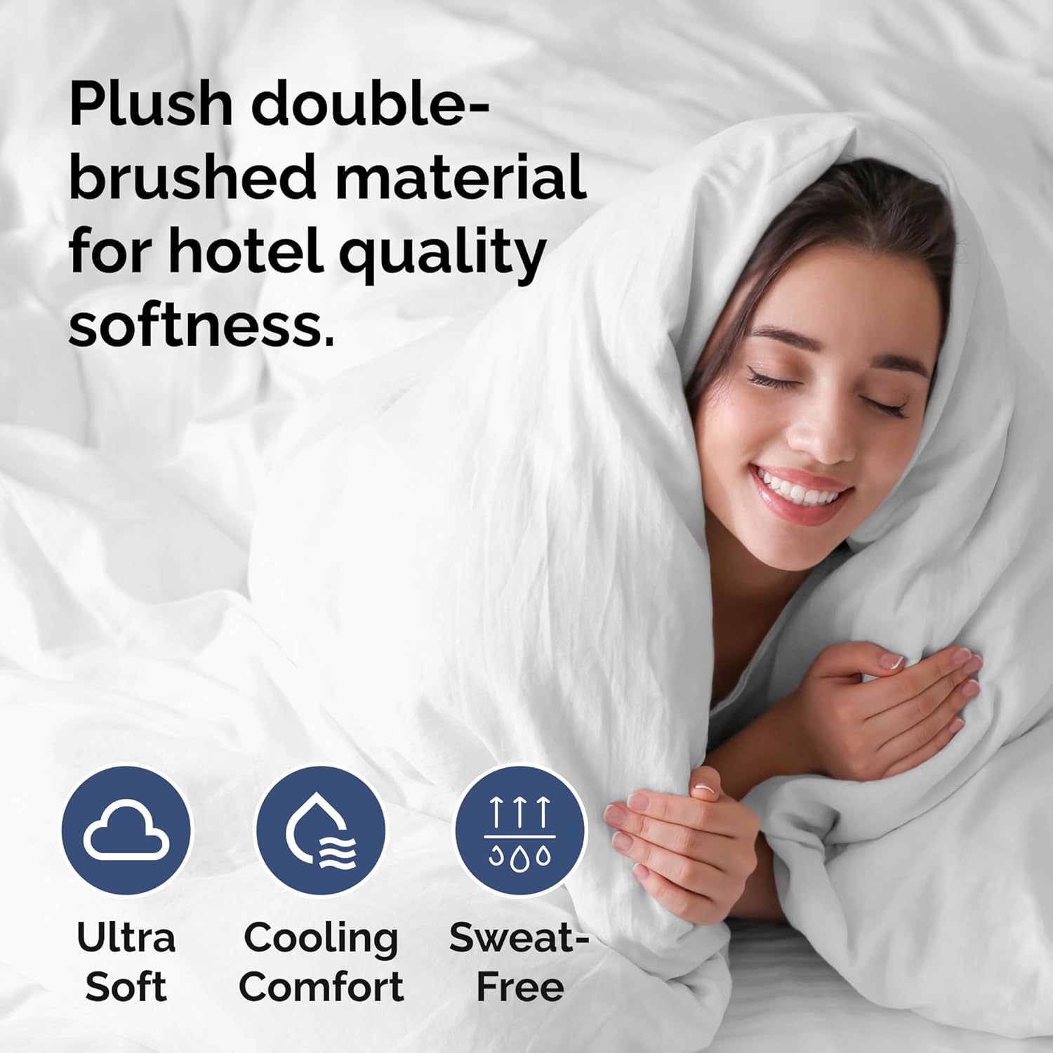 Thumbnail 2 de Duvet Cover King Size 104 x 90 breathable bedding set