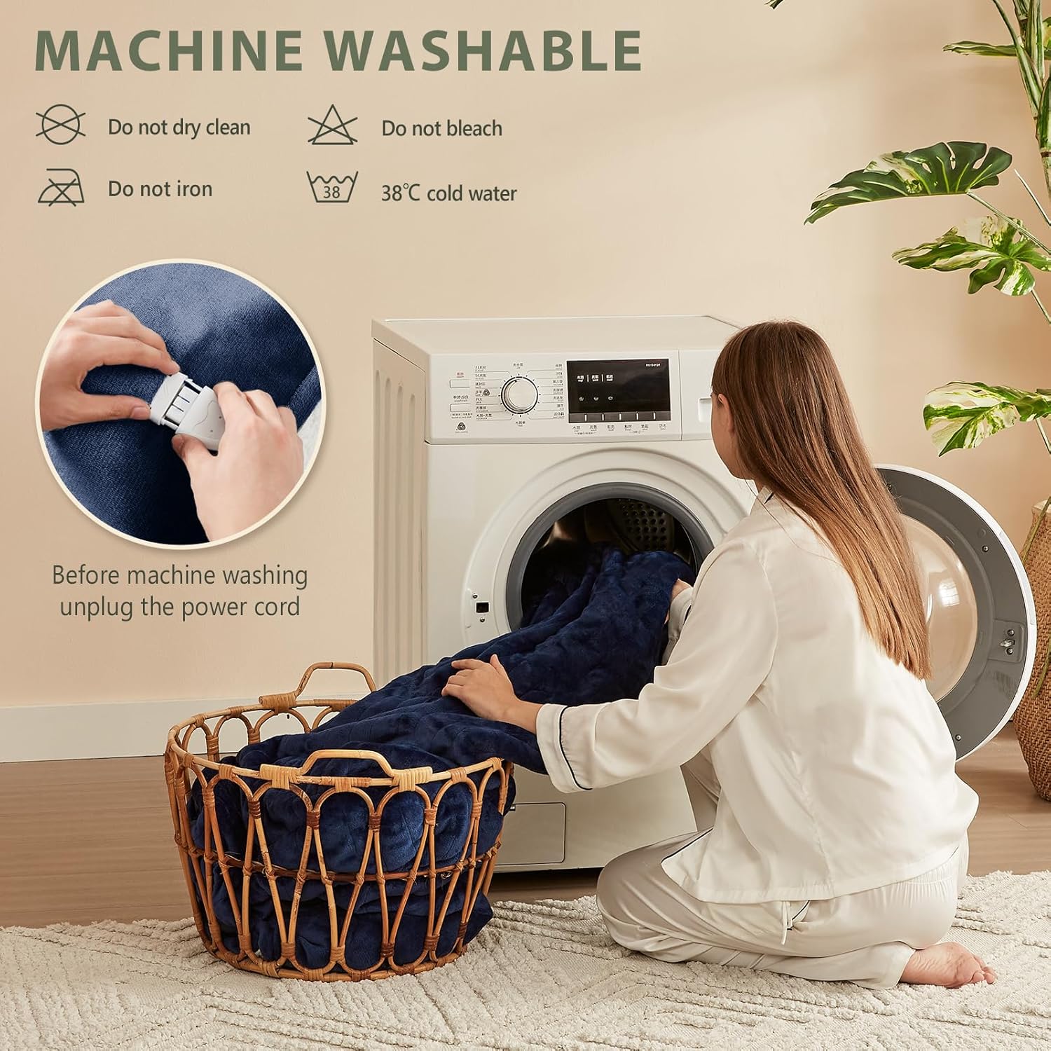Thumbnail 6 de Homemate Heated Blanket Electric Throw - 130x160cm
