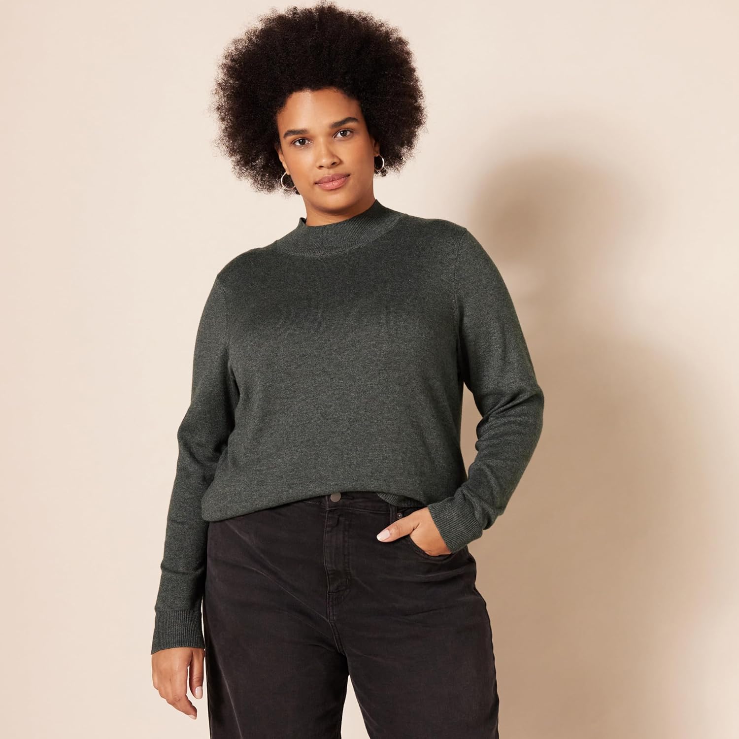 Thumbnail 4 de Amazon Essentials Damen Leichter Pullover mit Stehkragen – in Übergröße erhältlich