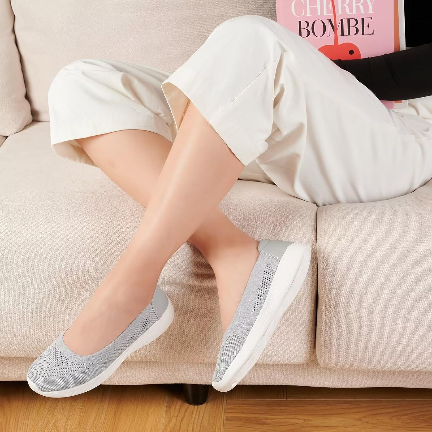 Thumbnail 3 de TIOSEBON Womens Slip On Loafers: Breathable Low-Top Flat Shoes