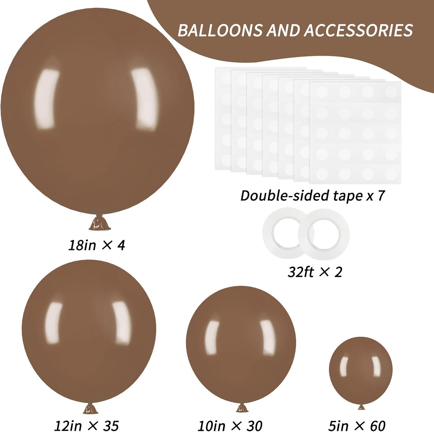 Detalle de RUBFAC Balloon Arch Kit, 129-Piece