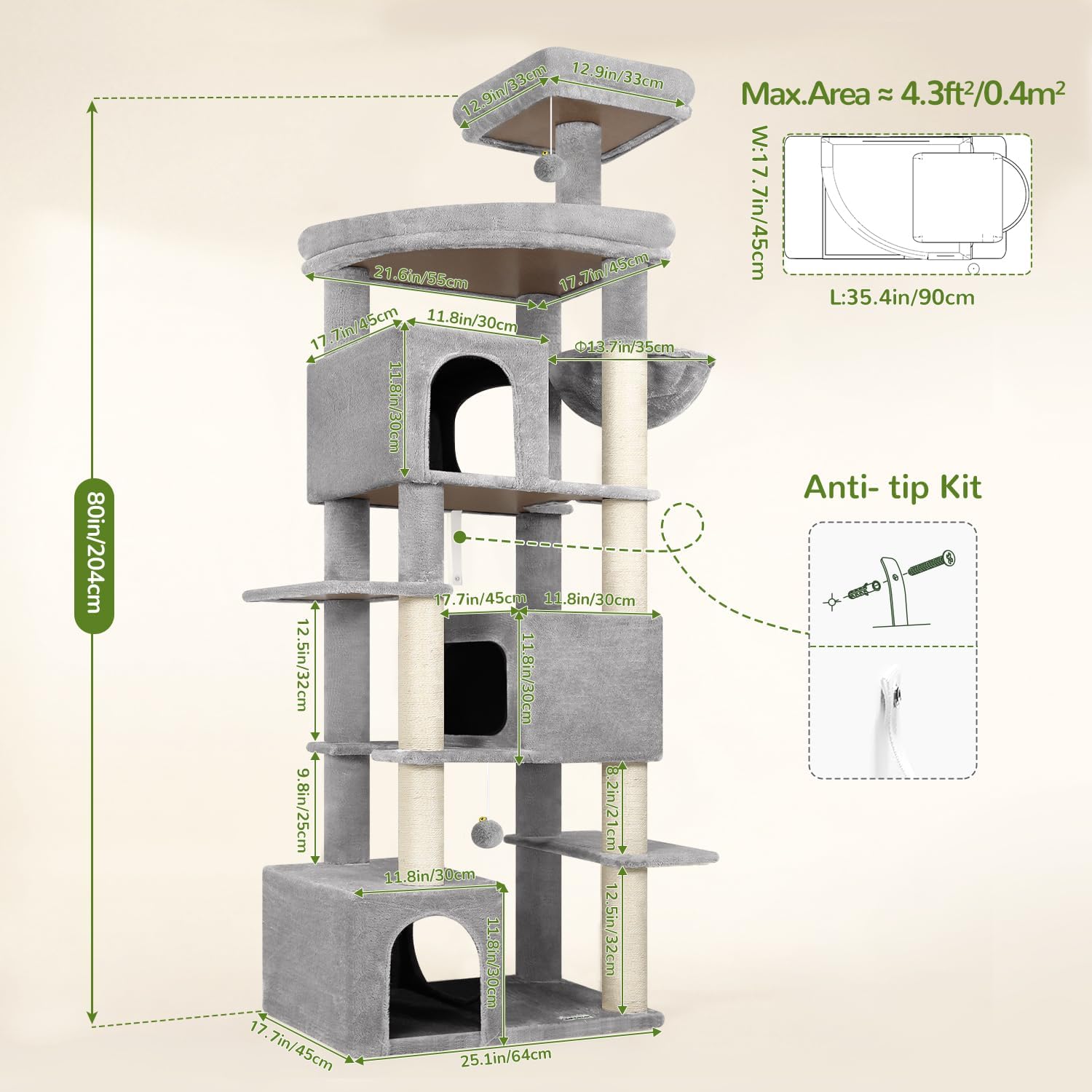 Detalle de Globlazer Cat Tree S80