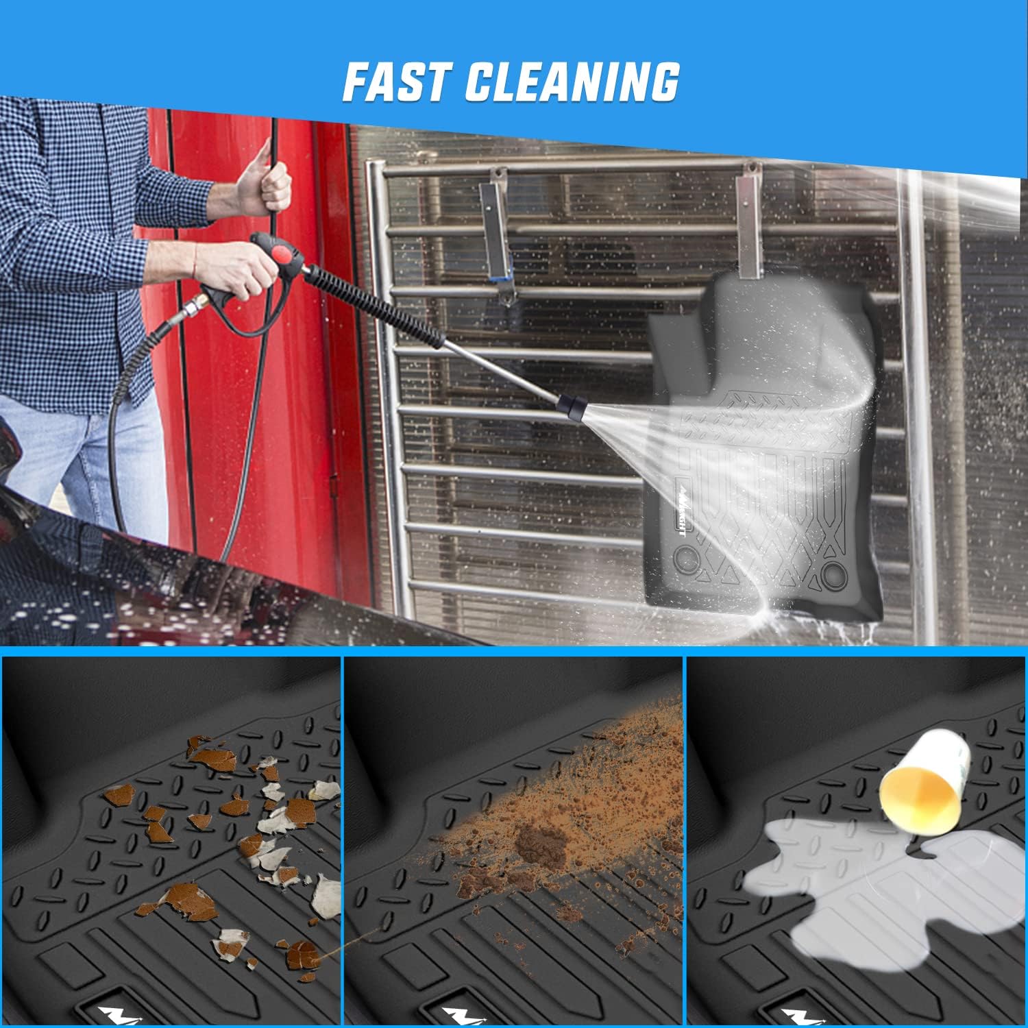 Thumbnail 5 de Nilight TPE Floor Mats 2021-2025