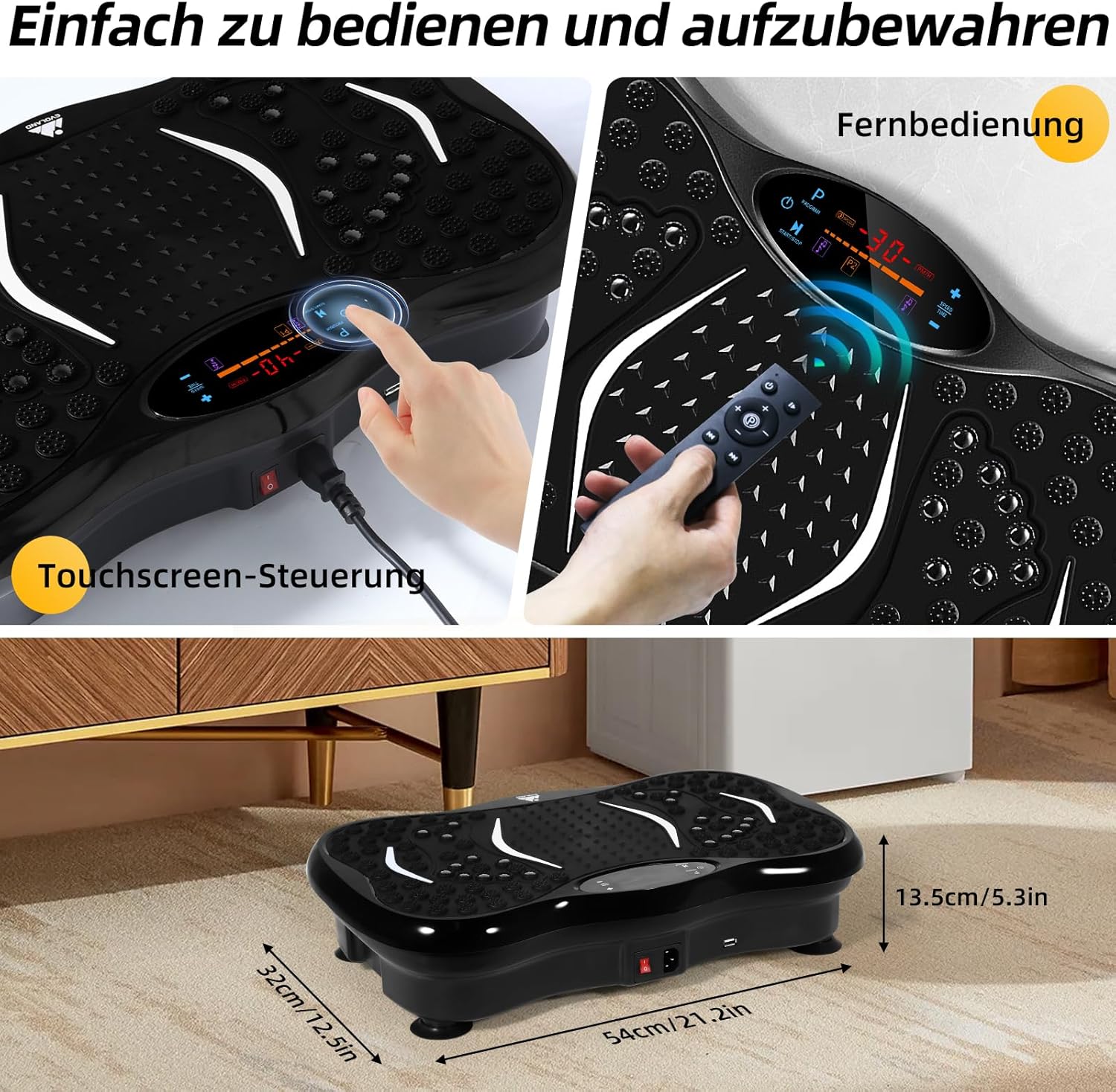 Thumbnail 6 de EVOLAND Vibrationsplatte 99 Stufen