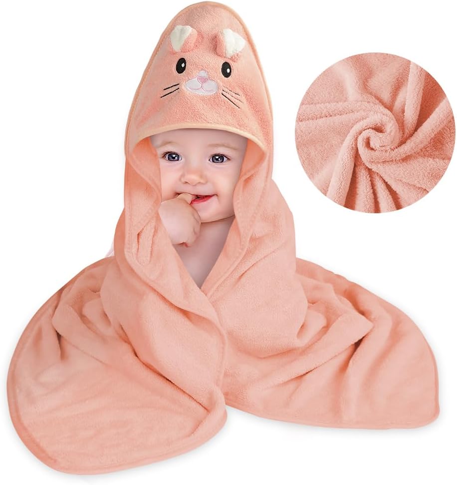 Thumbnail 5 de Aolso Cape de Bain Bébé à Capuche 3pcs 80x80