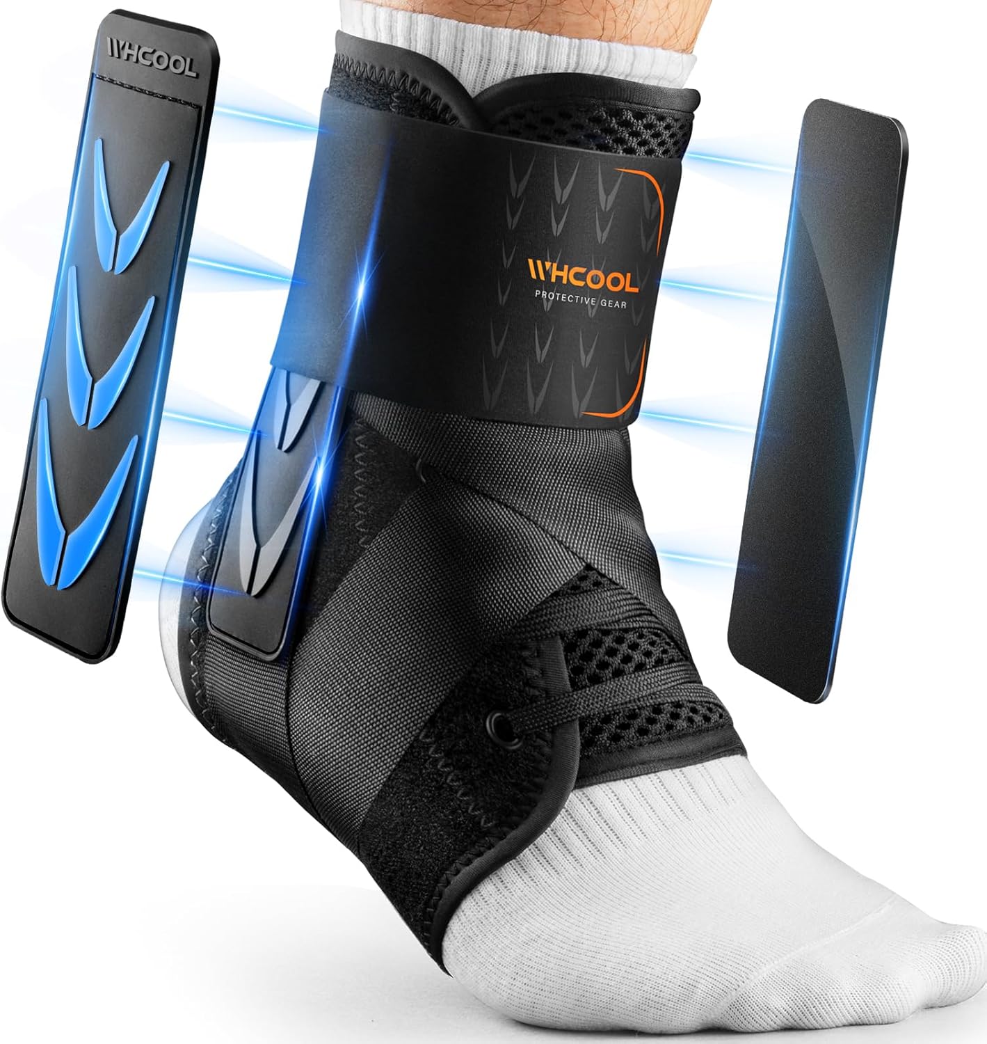 Detalle de WHCOOL Slim-Fit Ankle Brace 12"-13"