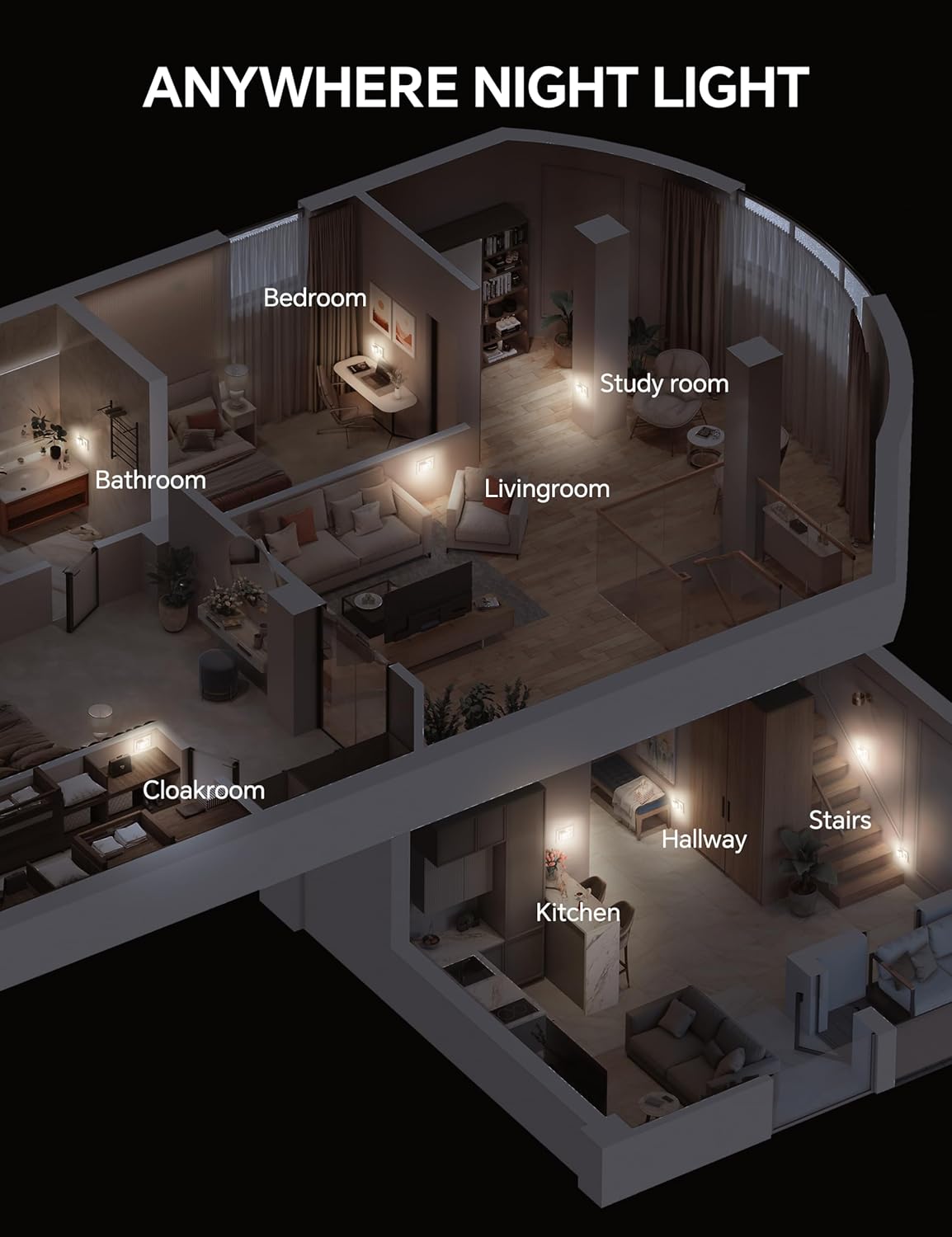 Thumbnail 6 de PURSNIC Night Light Plug in Wall 4000K