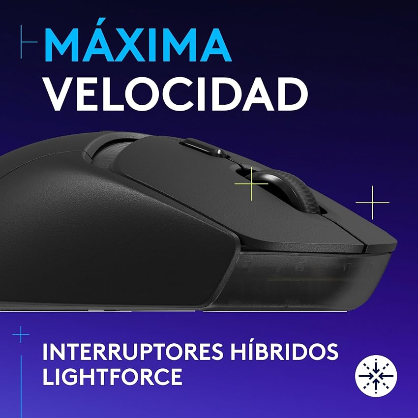 Detalle 2 de Logitech G G309 Ratón inalámbrico LIGHTSPEED para gaming 🖱