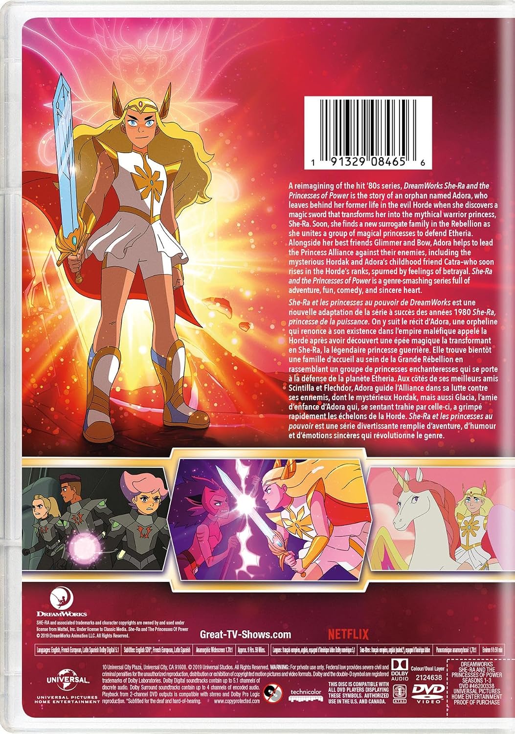 Detalle 1 de She-Ra and the Princesses of Power: Seasons 1-3 DVD, Bilingual, 4-Disc Set