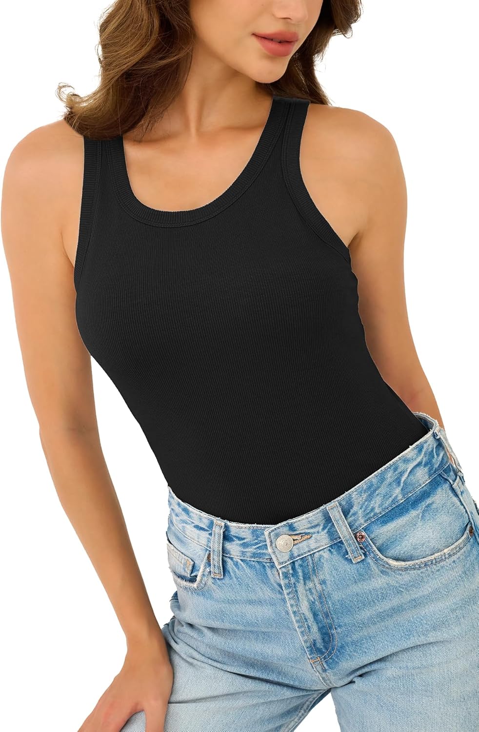 Thumbnail 2 de GKBK Womens Tank Tops High Neck 6 Sizes