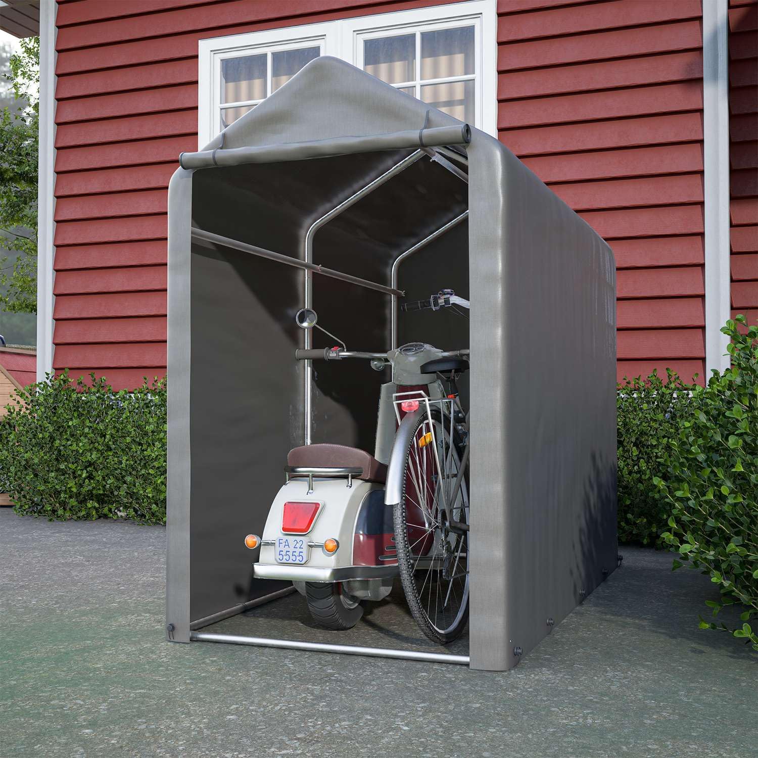 Birchtree 1.8m x 1m Garden Bike Shelter